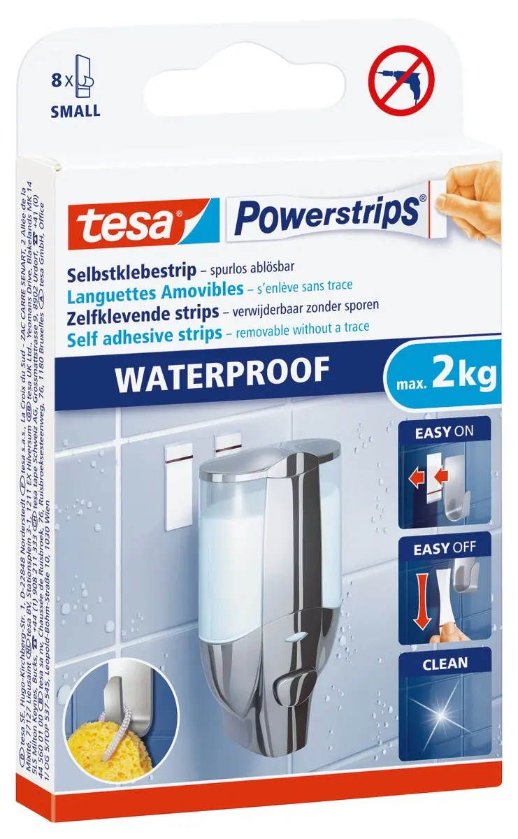 Produktfoto 1 von Tesa 59700 Doppelseitiges Klebeband, Weiß, Stärke 0.001mm