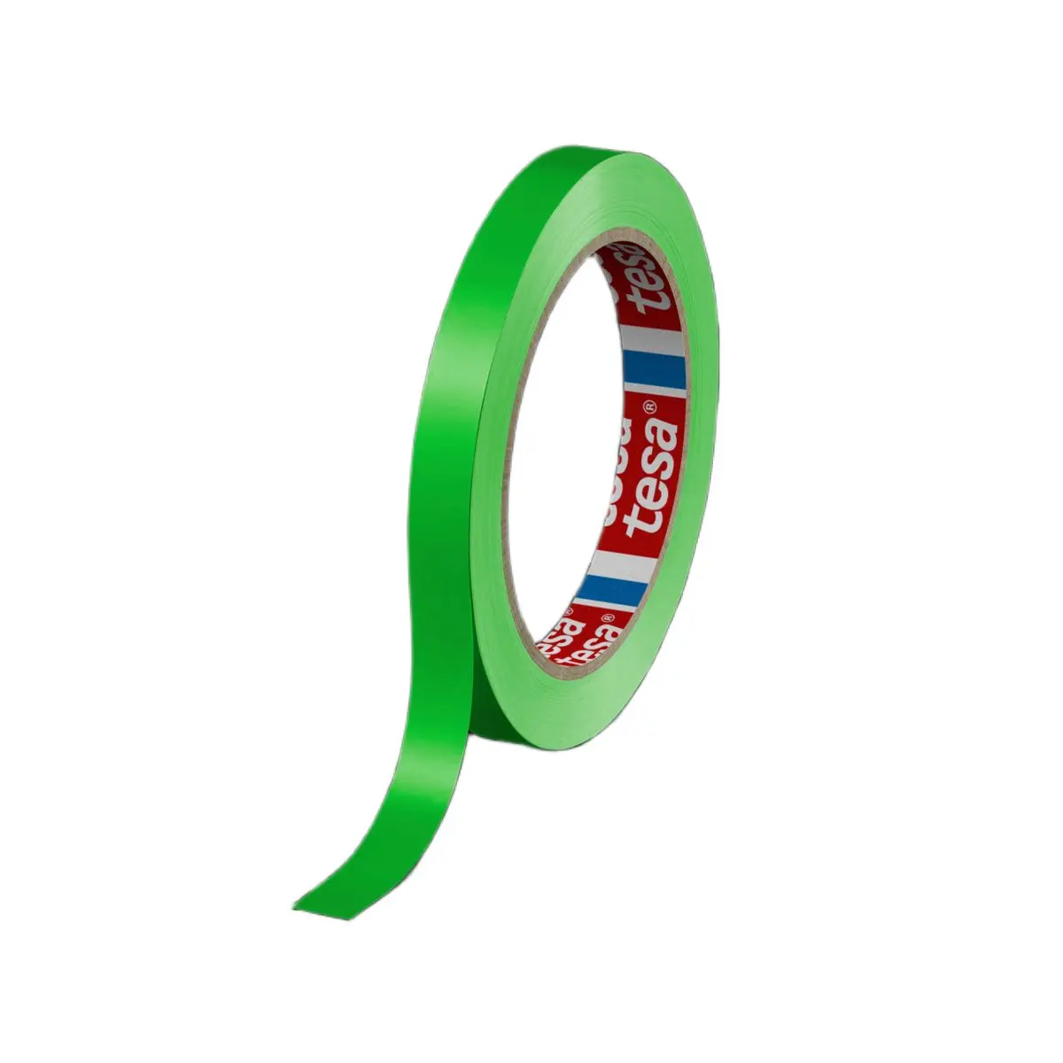 Produktfoto 1 von Tesa Tesa 60404 Colored Packband, Polyvinylchloridfolie, Grün, Stärke 67 μm, 12mm x 66 m