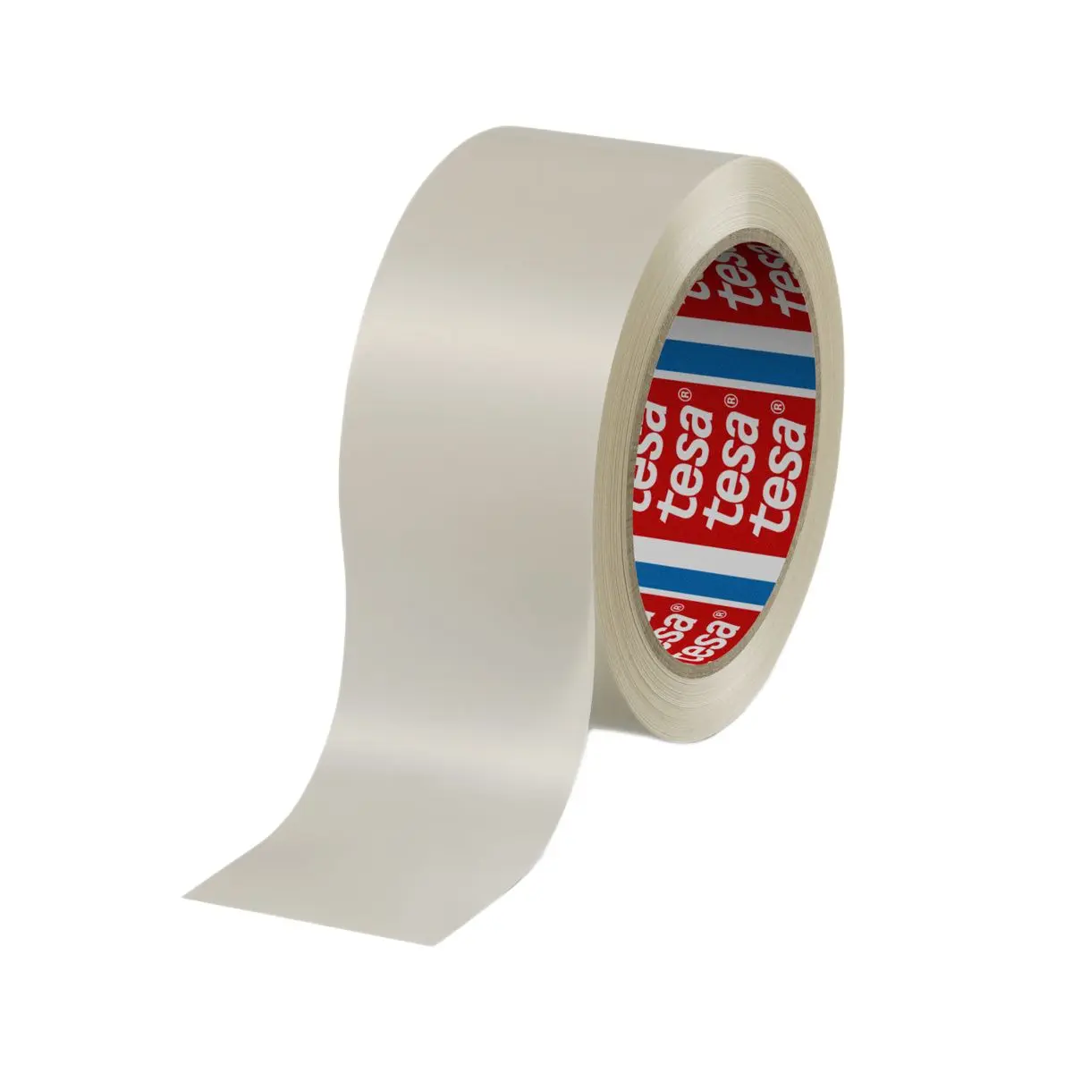 Produktfoto 1 von Tesa Tesa 4124 Packband, Polyvinylchloridfolie, Weiß, Stärke 65 μm, 19 mm x 66 m