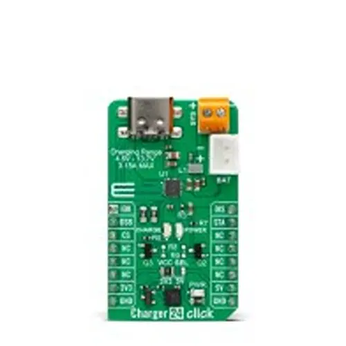 MikroElektronika MIKROE 6653 Entwicklungswerkzeug für Motoren und Robotik, Charger 24 Click Evaluierungskit, für Mobile