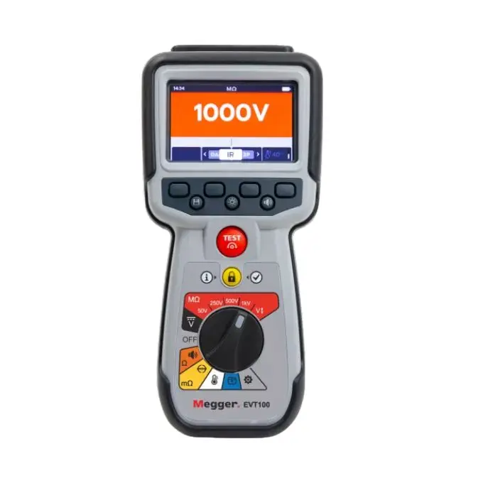 Produktfoto 1 von Megger EVT100 Prüfgerät für Elektrofahrzeuge 50 V, 100 V, 250 V, 500 V, 1000 V