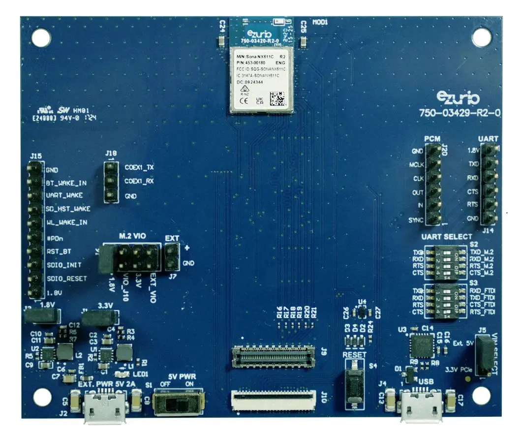 Produktfoto 1 von Ezurio Bluetooth Module, 5.4, 21 dBm