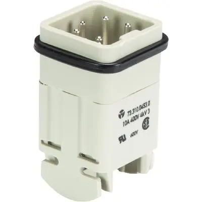 Produktfoto 1 von Wieland 73 Stifteinsatz Stecker, 4-polig 10A, Stift, Stifteinsatz