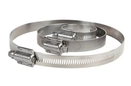 Produktfoto 1 von HI-TORQUE Edelstahl Schlauchschelle Schnappschlauchschelle, mit Schlitzsechskantschraube 200 mm