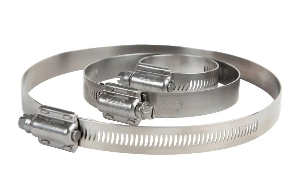 Produktfoto 1 von HI-TORQUE Edelstahl Schlauchschelle Schnappschlauchschelle, mit Schlitzsechskantschraube