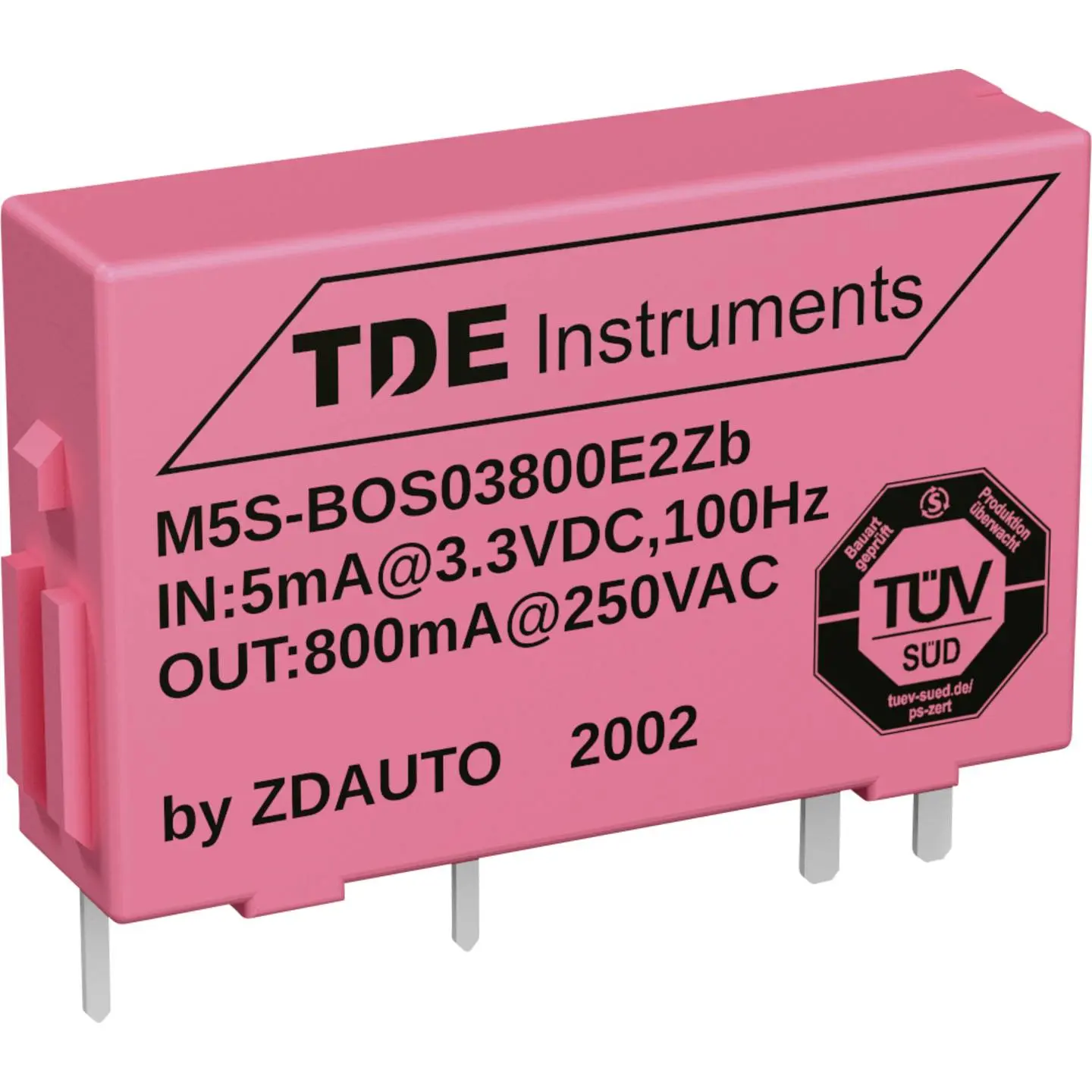 Produktfoto 1 von ZDAUTO BOS Relais, Signalkonverter 5V / Transistor 1 → 800 mA, 20 → 250 V AUS