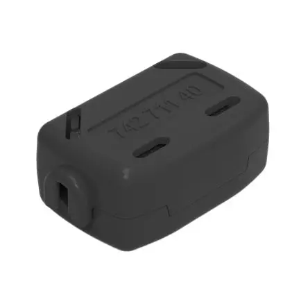 Produktfoto 1 von Würth Elektronik 742 Ferrithülse mit Schlüssel zu öffnen, Typ Ferrit rastend, 4W620, 178 Ω @ 100MHz Zum Öffnen 13.0 mm