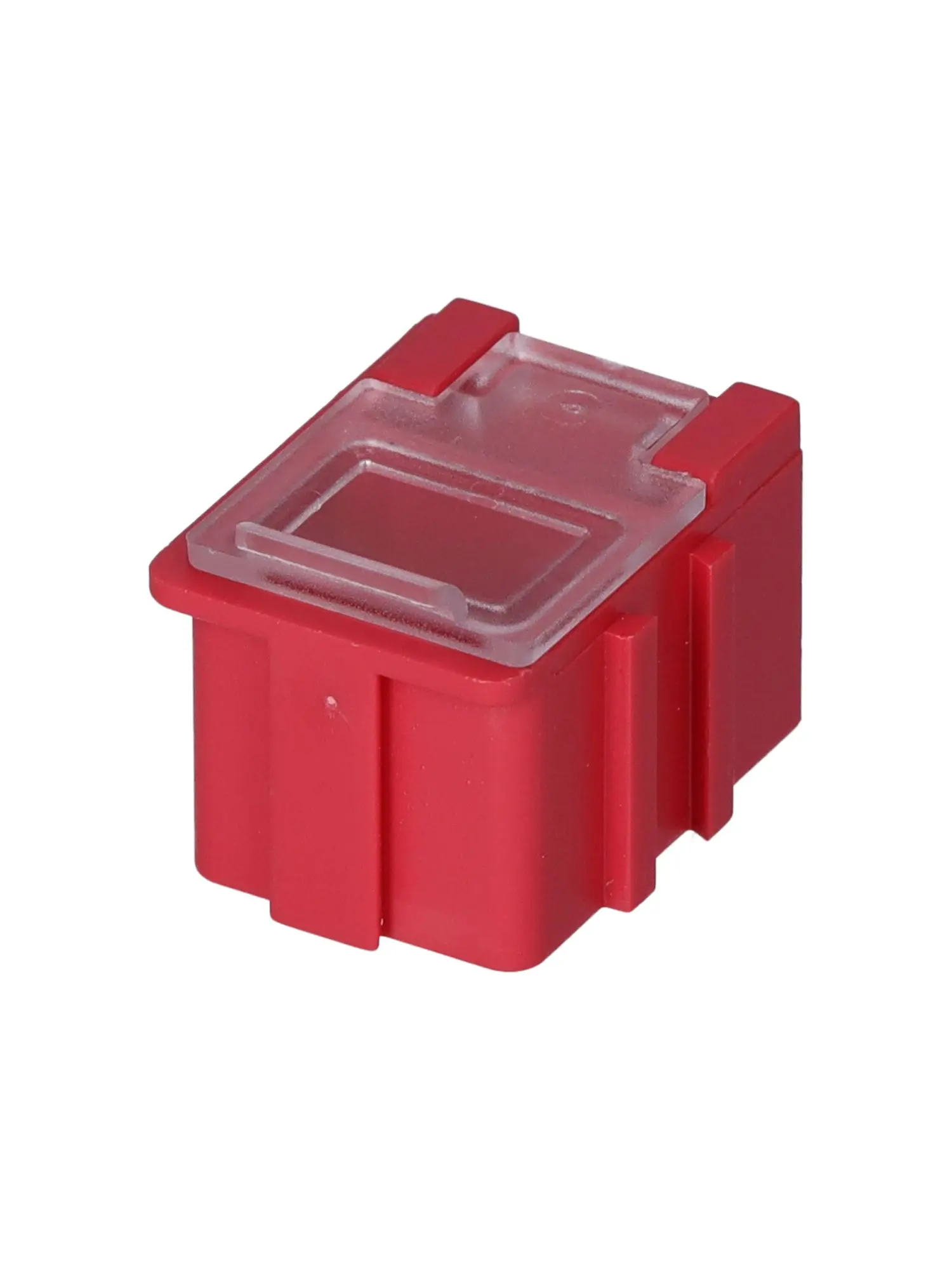 Produktfoto 1 von Licefa Kleinteilebox Rot, Klar, 1 Fächer Verstellbare Fächer, 21 mm x 21.8mm x 29.4 mm