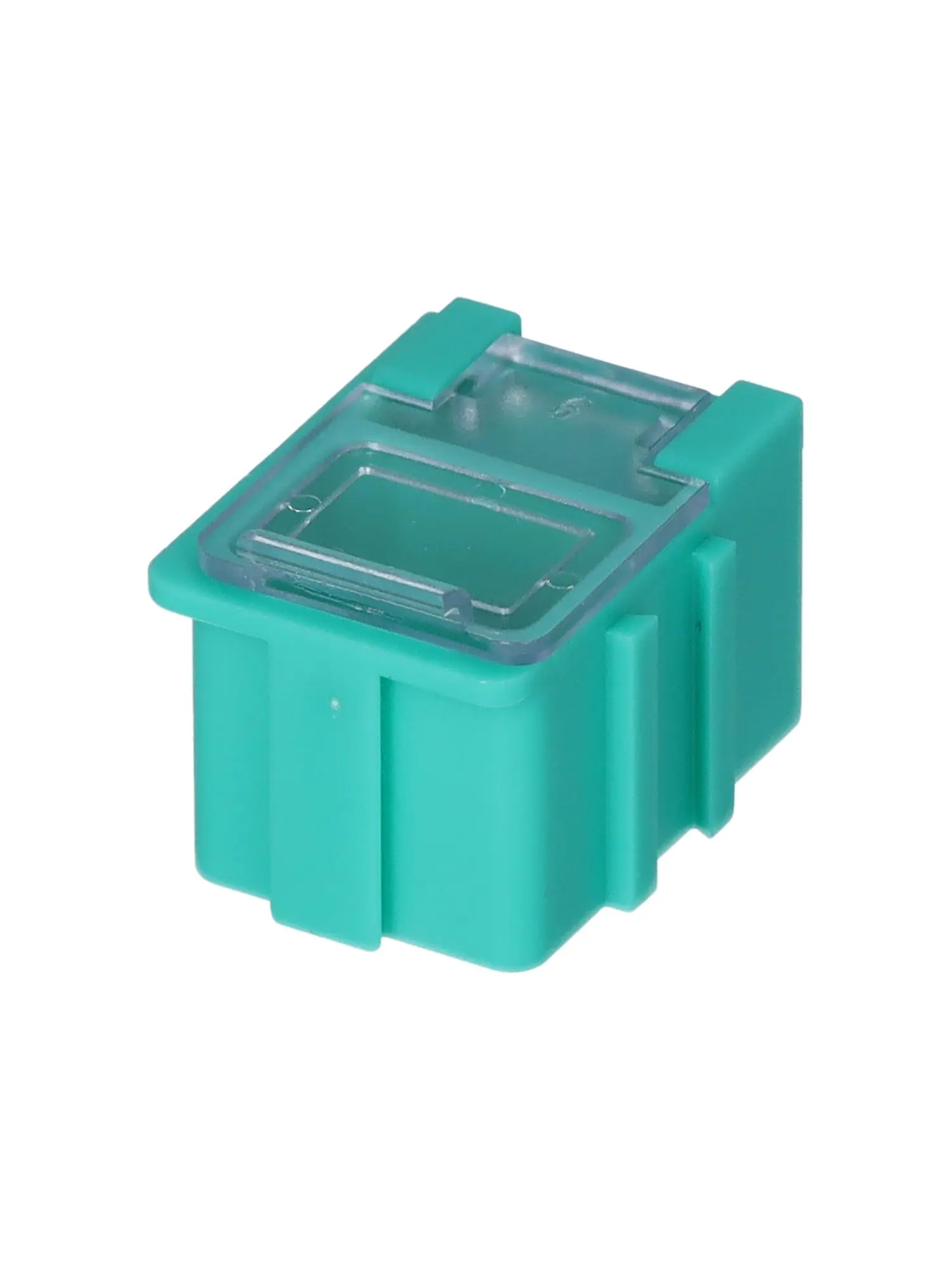 Produktfoto 1 von Licefa Kleinteilebox Grün, Klar, 1 Fächer, 21 mm x 21.8 mm x 29.4 mm