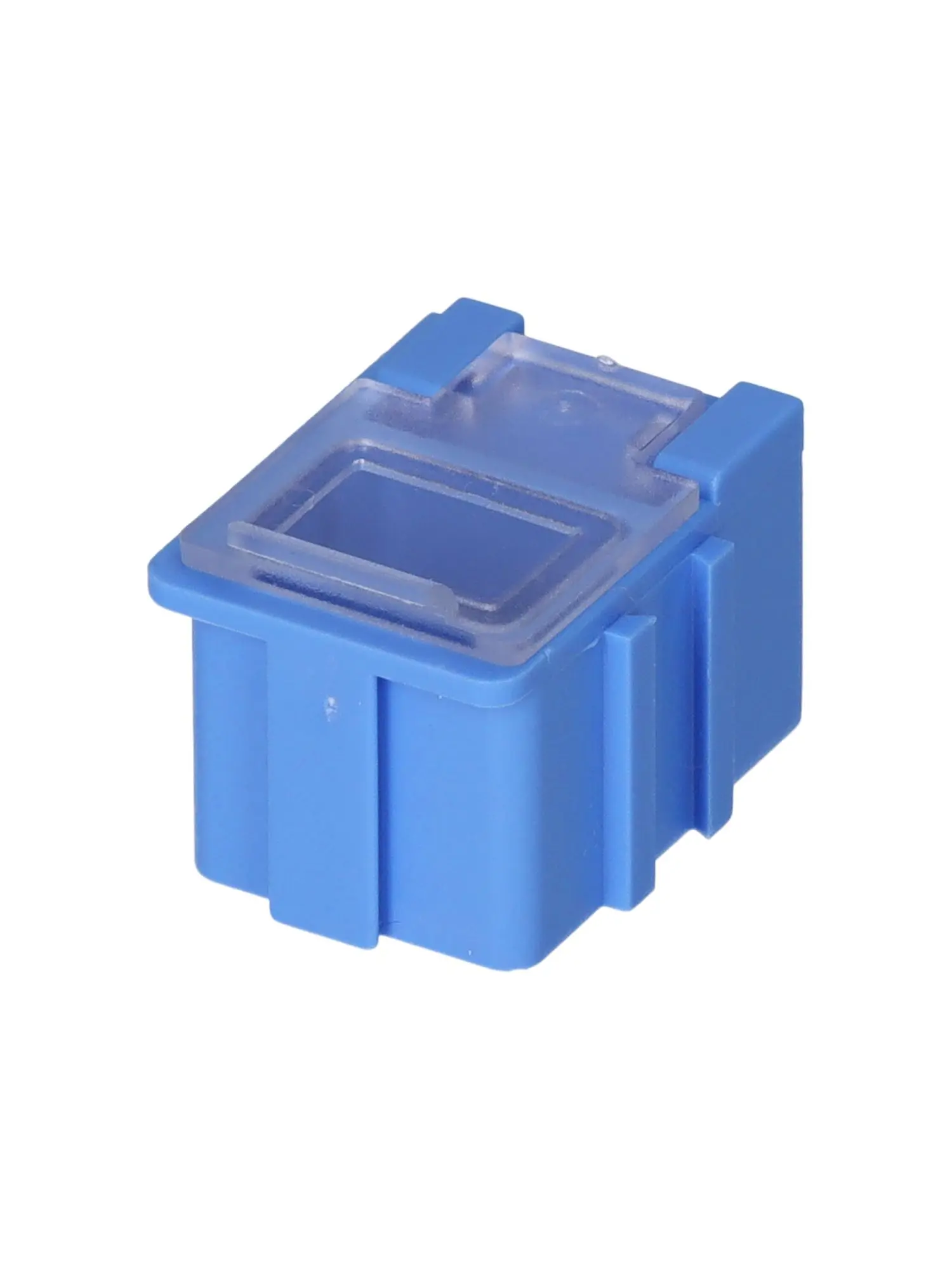Produktfoto 1 von Licefa Kleinteilebox Klar, Blau, 1 Fächer, 21 mm x 21.8 mm x 29.4 mm
