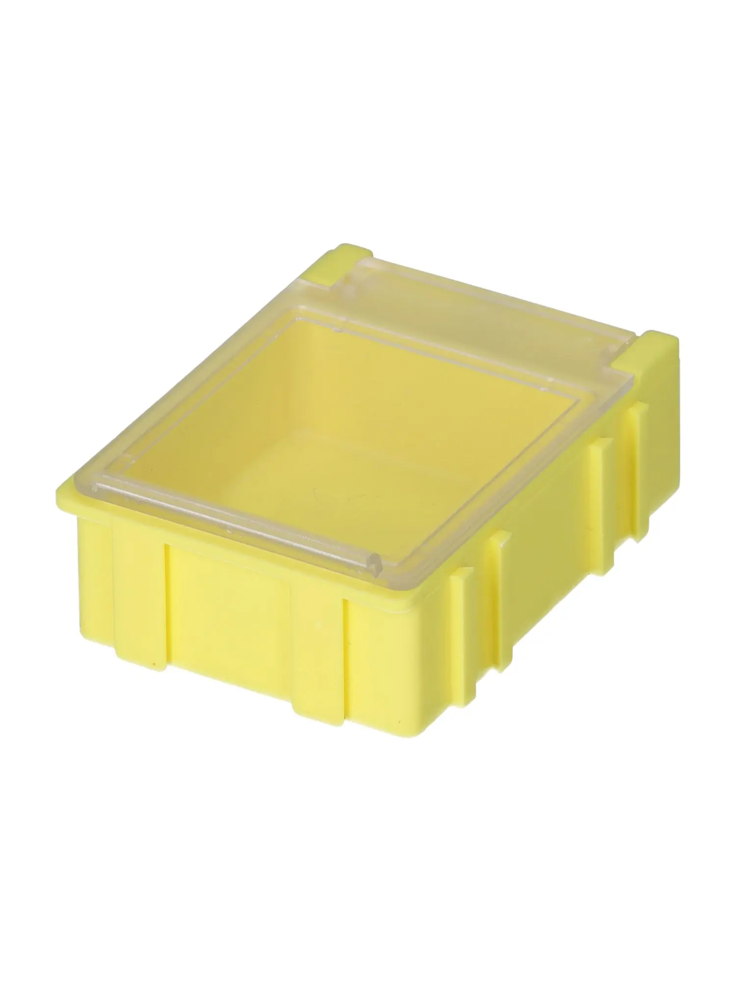 Produktfoto 1 von Licefa Kleinteilebox Gelb, Klar, 1 Fächer Verstellbare Fächer, 21 mm x 42.3 mm x 57.4 mm