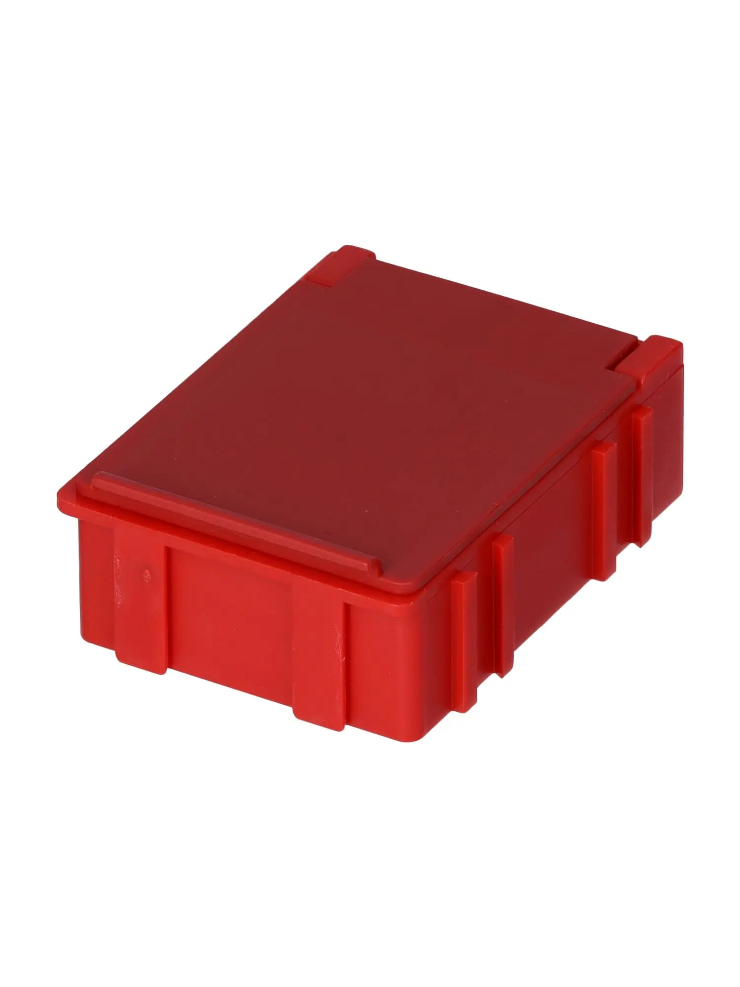 Licefa Kleinteilebox Rot, 1 Fächer Verstellbare Fächer, 21 mm x 42.3 mm x 57.4 mm
