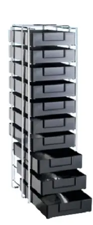 Produktfoto 1 von Licefa ESD-sichere Behälter und Boxen, H: 252 mm L: 610 mm B: 190 mm, Polystyrol