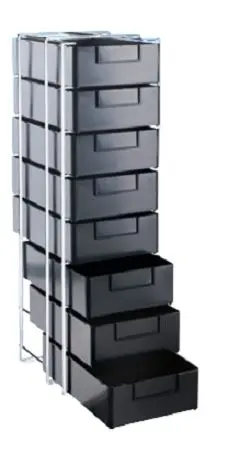 Produktfoto 1 von Licefa ESD-sichere Behälter und Boxen, H: 252 mm L: 610 mm B: 190 mm, Polystyrol