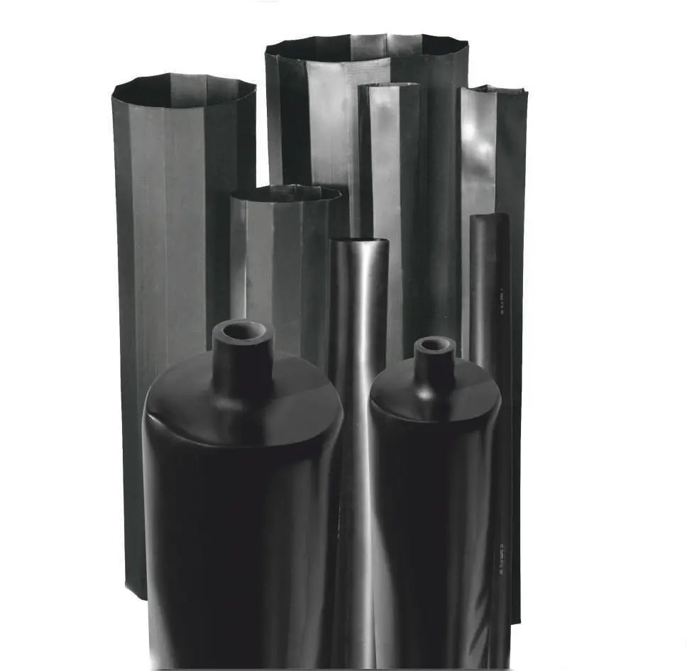 Produktfoto 1 von RS PRO Standard-Wärmeschrumpfschlauch, Polyolefin Schwarz, Ø 52 mm Schrumpfrate 4:1, Länge 100m