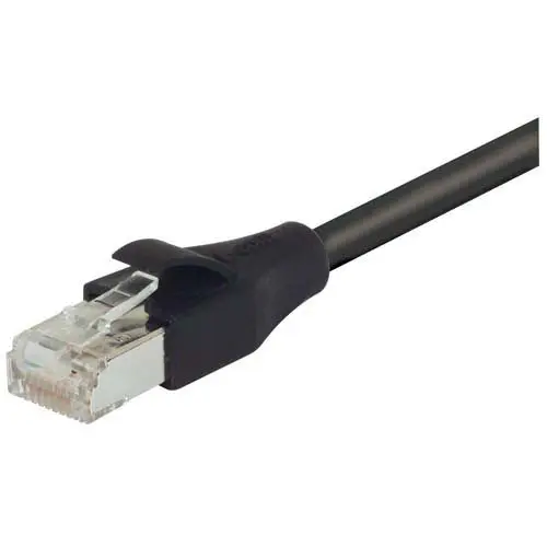 Produktfoto 1 von L-Com TRD Ethernet-Kabel, 2 ft, Schwarz, A Gerade Stecker Abgeschirmt Stecker, B RJ45, Polyvinylchlorid