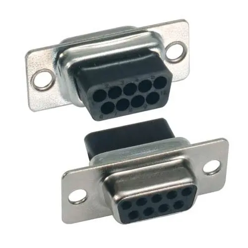 L-Com C&P D-Sub-Standardstecker Gerade, 9-polig, Durchsteckmontage Buchse