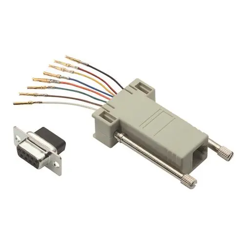 Produktfoto 1 von L-Com Sub-D Adapter 9-Wege D-Sub Buchse Buchse RJ45 Stecker Stecker