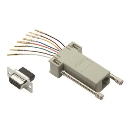 Produktfoto 1 von L-Com Sub-D Adapter 9-Wege D-Sub Buchse Buchse RJ45 Stecker Stecker
