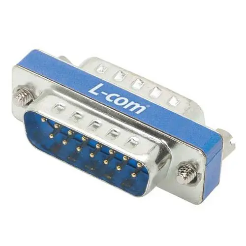 Produktfoto 1 von L-Com Sub-D Adapter 15-Wege D-Sub Stecker Stecker D-Sub 15-polig Stecker Stecker