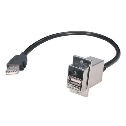 Produktfoto 1 von L-Com USB-Kabel, USBA / USBA, 12Zoll USB 2.0