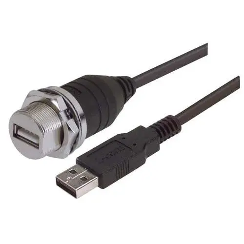 Produktfoto 1 von L-Com USB-Kabel, USBA / USBA, 0.5m USB 2.0