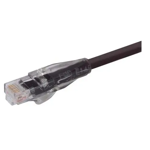 Produktfoto 1 von L-Com TRD Ethernet-Kabel, 7 ft, Schwarz, A Gerade Stecker Abgeschirmt Stecker, B RJ45, Polyvinylchlorid