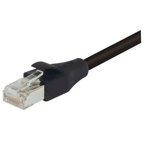 Produktfoto 1 von L-Com TRD Ethernet-Kabel, 10 ft, Schwarz, A Gerade Stecker Abgeschirmt Stecker, B RJ45, Polyvinylchlorid