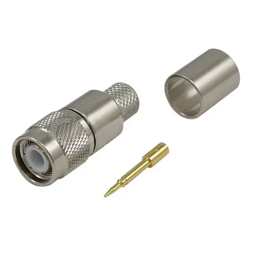 Produktfoto 1 von L-Com ATM Stecker Koaxialsteckverbinder TNC-Steckverbinder, Kabel, 50 Ω Crimpbefestigung, Gerade