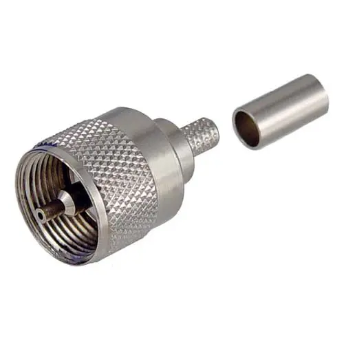 L-Com AUM Stecker Koaxialsteckverbinder UHF-Steckverbinder, Kabel, 50 Ω Crimpbefestigung, Gerade