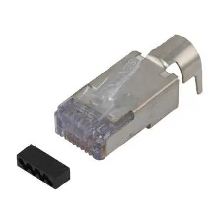 Produktfoto 1 von L-Com TSP Stecker Cat6a Ethernet-Steckverbinder, 1-Port 1-polig Oberfläche Gerade