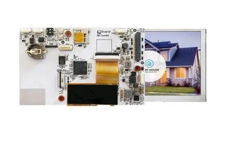 Riverdi TFT-LCD-Anzeige 5 Zoll QSPI, SPI Touchscreen, 800 x 480 Pixel, 108 x 64.8 mm LED
