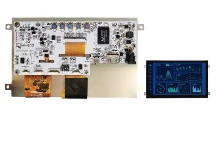 Produktfoto 1 von Riverdi TFT-LCD-Anzeige 7 Zoll HDMI Touchscreen Kapazitiv, 1024 x 600 Pixel, 154.21 x 85.92 mm LED