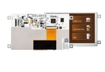 Produktfoto 1 von Riverdi TFT-LCD-Anzeige 5 Zoll SPI, QSPI, 800 x 480 Pixel, 108 x 64.8 mm LED