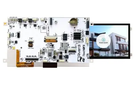 Produktfoto 1 von Riverdi TFT-LCD-Anzeige 7 Zoll RGB Touchscreen Projiziert-kapazitiver Berührungscontroller, 1024 x 600 Pixel, 154.21 x