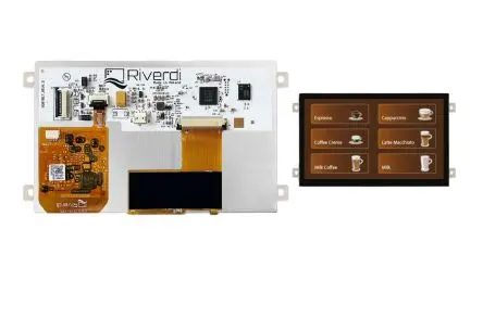 Produktfoto 1 von Riverdi TFT-LCD-Anzeige 5 Zoll QSPI, SPI Touchscreen Kapazitiv, 800 x 480 Pixel, 108 x 64.8 mm LED