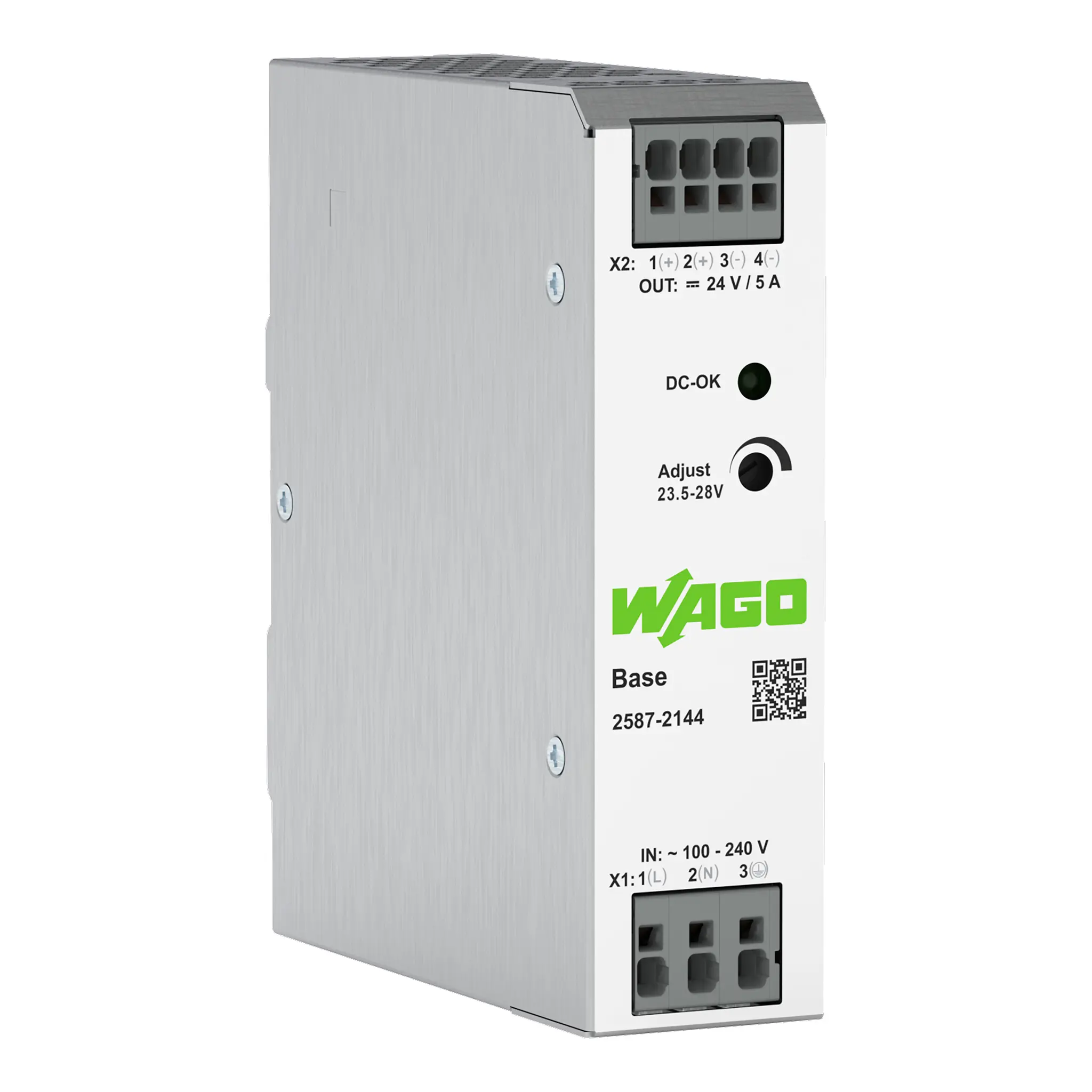 Produktfoto 1 von WAGO 2587 Spannungsversorgung Spannungsversorgung 240V ac AC / 5 A 24V dc DC 120 W