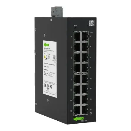 Produktfoto 1 von WAGO 852-1116 Schalter 16-Port Unmanaged 1000Mbit/s