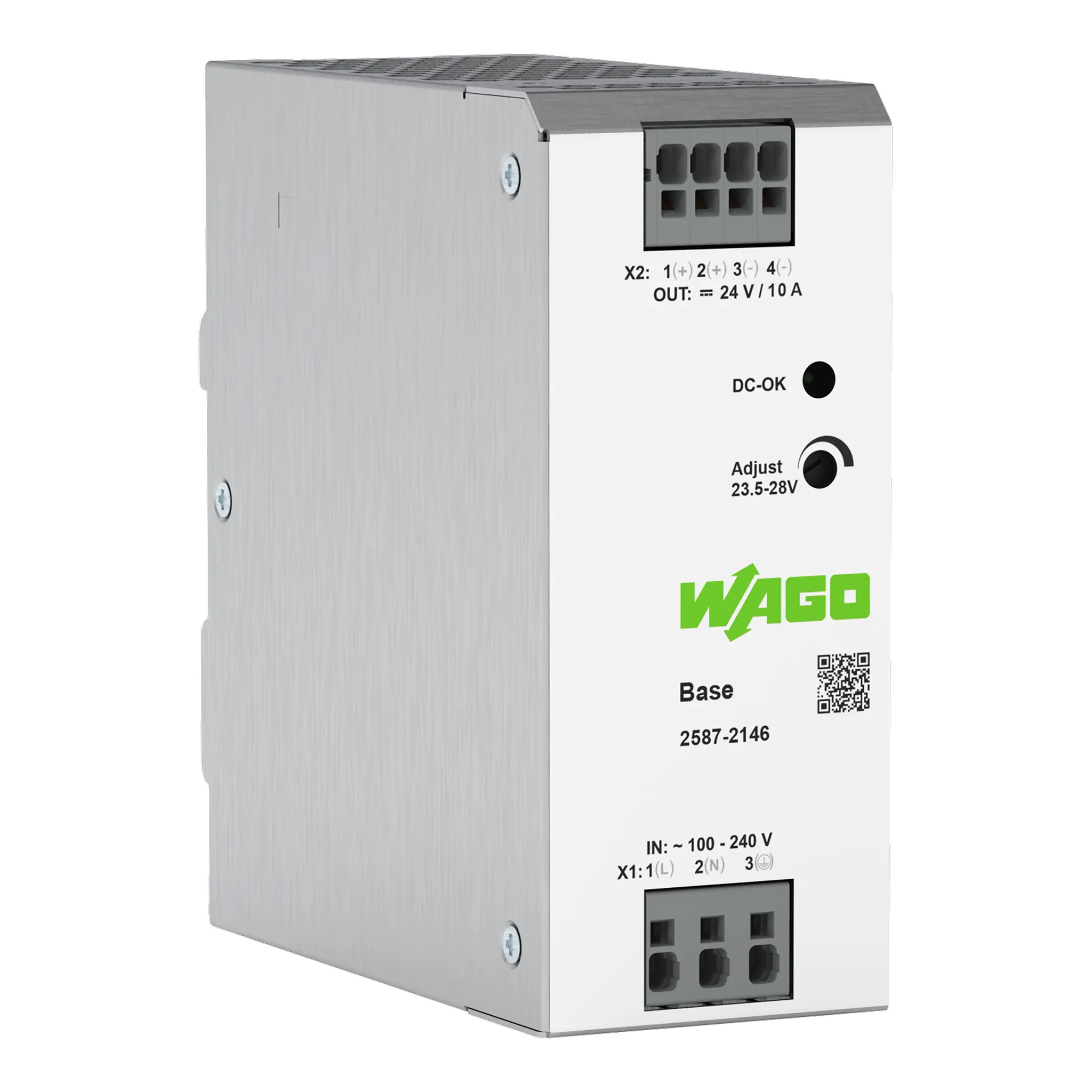 Produktfoto 1 von WAGO 2587 Spannungsversorgung Spannungsversorgung 240V ac AC / 10 A 24V dc DC 240 W