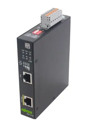 Produktfoto 1 von WAGO PoE Injektor 24V dc, 57 V dc Input / 24V dc, 57 V dc Output, 5 A 120 W 2 Port 25mm B. 100 mm T.