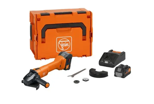 Produktfoto 1 von FEIN CCG 18-125-12 AS Set 2 x 8Ah Akku-Winkel-Schleifmaschine / 1200 W, Scheiben-Ø 125 mm 8.0 Ah 2500 to 8500 rpm