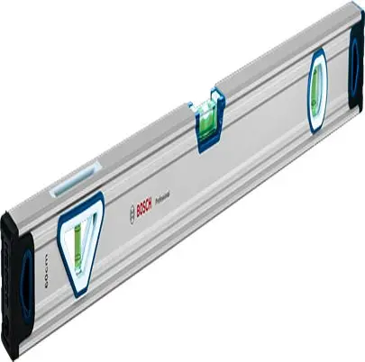 Produktfoto 1 von Bosch Wasserwaage und Neigungsmesser, Typ Box-Nivellierung, 60 mm, Rahmen Aluminium, 3 Libelle/n, 0.5 mm/m