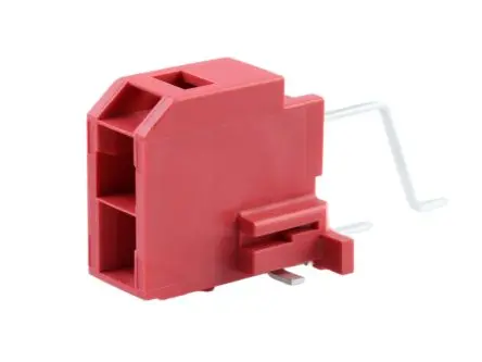 Produktfoto 1 von Molex 203555 Leiterplattenleiste gewinkelt, 2-polig / 1-reihig, Raster 6.5 mm Raster Oberfläche, Ummantelt