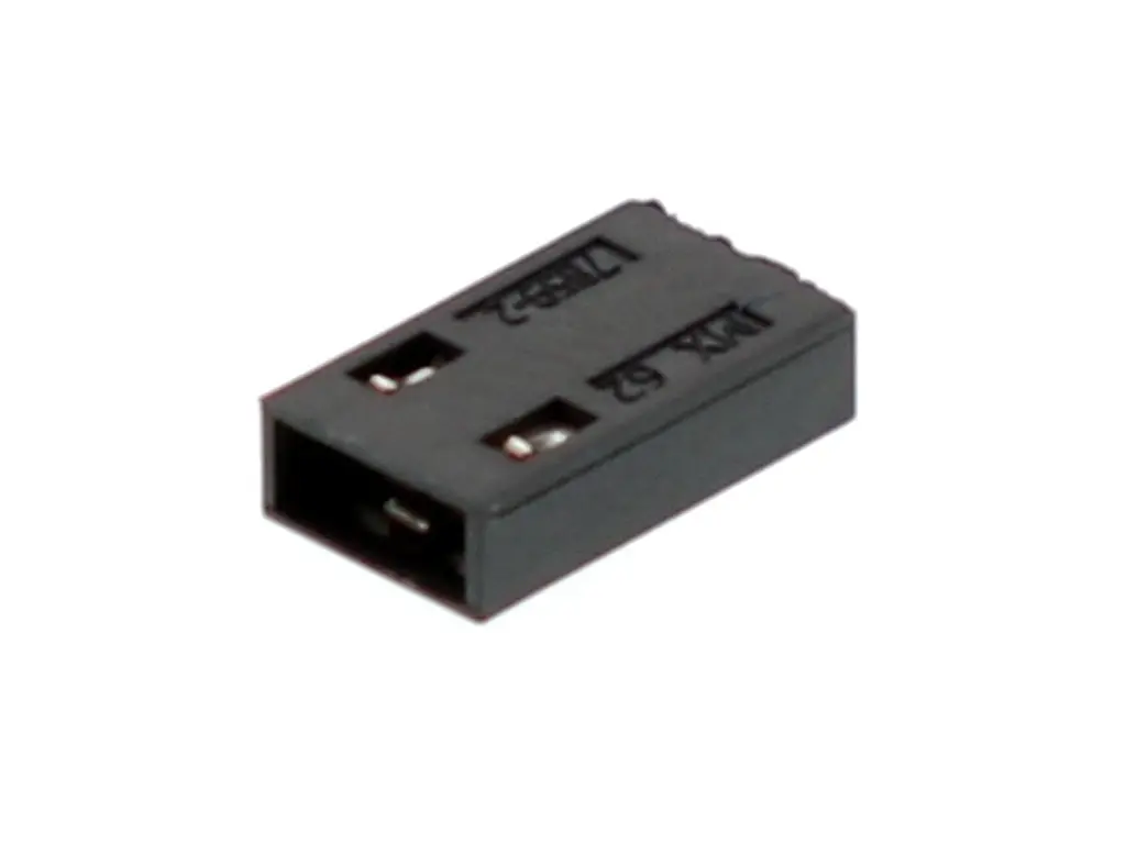 Produktfoto 1 von Molex 7859 Schwarz Jumper und Shunt Buchse 2-polig, Raster 2.54 mm 1-reihig, C-Grid-Shunt