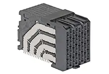 Produktfoto 1 von Molex 171320, 1.9 mm Backplane-Steckverbinder Anschluss, 64-polig Buchse, 8-reihig, gewinkelt 8
