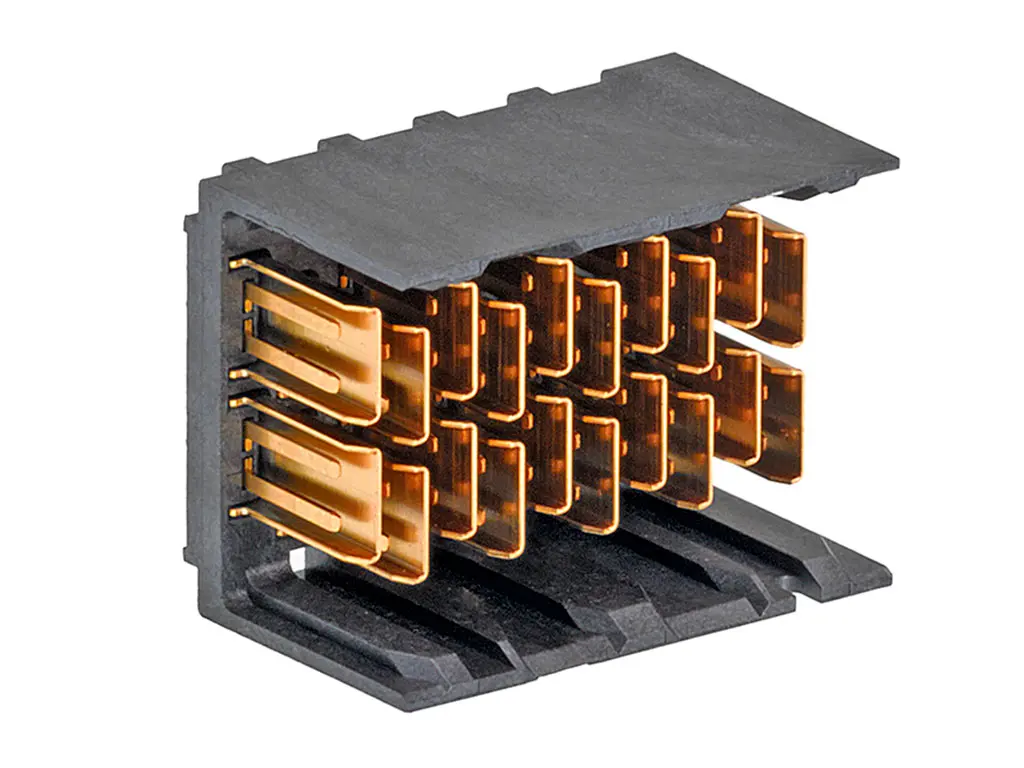 Produktfoto 1 von Molex 171745, 1.9 mm Backplane-Steckverbinder Anschluss, 40-polig, 4-reihig, Vertikal 10