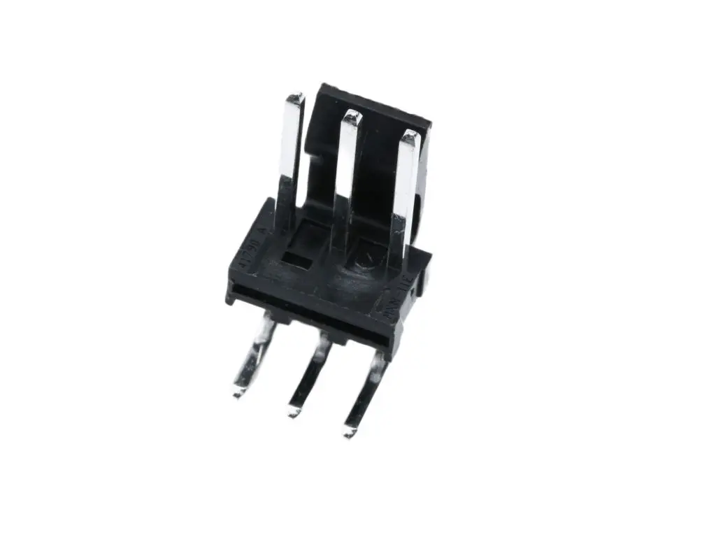 Molex 17181 Leiterplattenleiste gewinkelt, 3-polig / 1-reihig, Raster 3.96 mm Raster Durchsteckmontage, Ummantelt