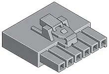 Produktfoto 1 von Molex 172256 Buchse Gehäuse und Stecker 3.5 mm, 6-polig / 1-reihig Gerade