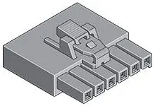 Produktfoto 1 von Molex 172256 Buchse Steckverbindergehäuse 3.5 mm, 6-polig / 1-reihig Gerade