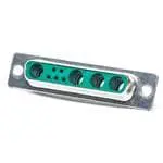 Produktfoto 1 von FCT from Molex 1731 Gemischter Kontakt-D-Sub-Stecker gewinkelt, 5-polig, Panel Stecker 2.84 mm Raster, mit
